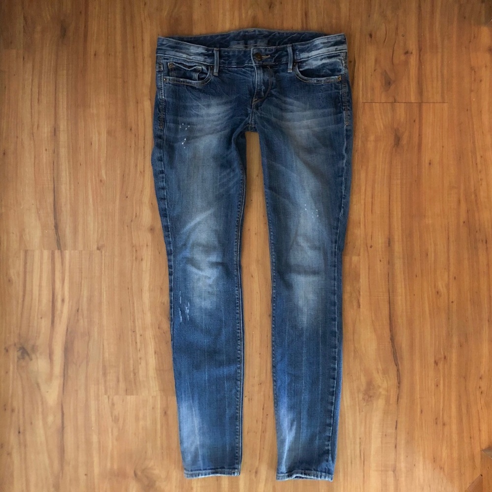 Express distressed skinny jeans - 10 Long
